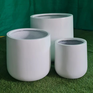 KNT Creations PL B-217 Ensemble de jardinières pour plantes d'intérieur, plantation directe, plantes artificielles, légères, durables, sculptées à la main - Product Image 1