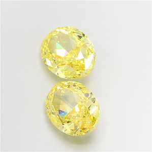 Diamant de laboratoire jaune vif brillant taille ovale, certifié CVD, pierre précieuse lâche de luxe pour la joaillerie fine et l'art - Product Image 6