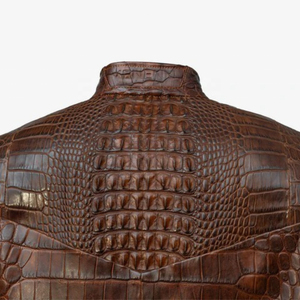 High Quality ODM OEM Customized <b>Men's</b> Embossed Genuine Leather Canvas <b>Jacket</b> Handmade Waterproof Breathable Anti-Bacterial - Product Image 6