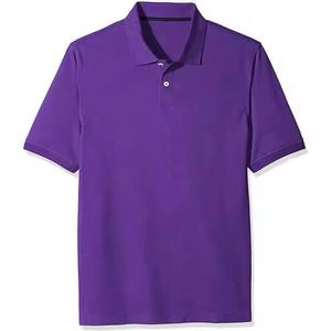 เสื้อโปโลผ้าโพลีเอสเตอร์คอตตอน ปักโลโก้ตามสั่ง เสื้อโปโลทรงสปอร์ตสีพื้นสำหรับผู้ชาย - Product Image 1