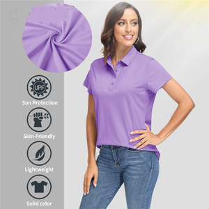 Chemises polo pour femmes en gros, été, 100% coton, design à manches courtes - Product Image 4