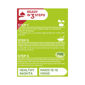 Mélange Vada 500g Préparation instantanée pour Medu Vada - Product Image 4