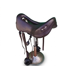 Silla de montar de cuero premium para caballos de resistencia, ultra duradera, con estructura de fibra de vidrio, para carreras, equipo ecuestre, en cuero vacuno. - Product Image 3