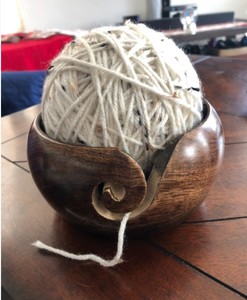 Handmade Simple Wooden Yarn <b>Bowl</b> <b>Knitting</b> Crochet Portable Eco-Friendly Durable <b>Knitting</b> <b>Bowl</b> Holder Yarn Accessories Supplies - Product Image 6