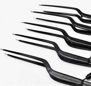 Ensemble de 5 pinces bipolaires à baïonnette manuelles antiadhésives de qualité supérieure, de type américain, en acier inoxydable de qualité chirurgicale, autoclavables - Product Image 2