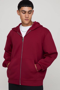 Sudaderas con Capucha Bordadas de Invierno, 100% Algodón, con Cremallera, Color Personalizado y Logotipo, Unisex para Hombre, Alta Calidad OEM - Product Image 4