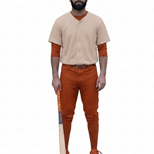 Élégant uniforme de baseball pour homme en tissu respirant et frais, style streetwear tendance 2026 - Product Image 2