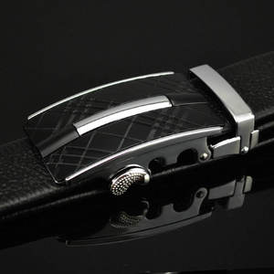 Cinturón de Cuero Genuino para Hombre, Estilo Vintage, Hebilla de Aleación Ajustable Automática, Venta al Por Mayor de Fábrica - Product Image 3