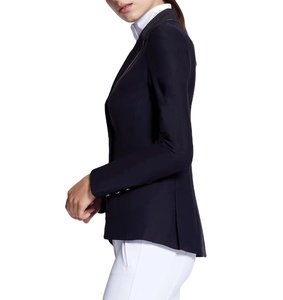 Chaqueta de Competición Ecuestre Personalizada y Elegante para Mujer, Material de Poliéster y Algodón, Chaqueta de Exhibición con Logotipo Personalizado - Product Image 3