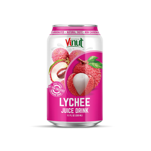 Vinut 330ml Boisson au jus de litchi à prix d'usine Échantillon gratuit de marque privée sans sucre Fabricant vietnamien OEM/ODM Autres boissons - Product Image 1