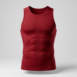 New Arrival Compression Shirt Men Body Shaper Tanktops slim Fit Tight Fitting Vest Racer Back custom logo <b>Running</b> <b>Singlet</b> - Product Image 2