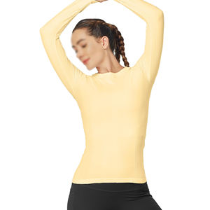 Wholesale Yoga Shirt Women's Casual Sports Custom Logo Quick Dry Breathable Gym <b>Workout</b> Training Fitness Long Sleeve Yoga <b>Jacket</b> - Product Image 4