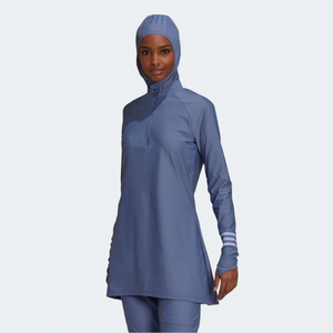 <b>Muslim</b> Women's Modest <b>Swimwear</b> Activewear Set Lightweight Knitting Solid Polyester Breathable Long Sleeve UPF50+ Quick Dry - Product Image 1
