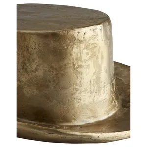 Escultura de Sombrero de Copa de Latón Hecha a Mano ZE-3403E, Decoración Artística Tradicional para Mesa de Salón - Product Image 2