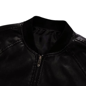 Blouson Bomber en Cuir Enduit Léger pour Homme – Qualité Supérieure, Élégant, Imperméable, Respirant, Tendance - Product Image 3