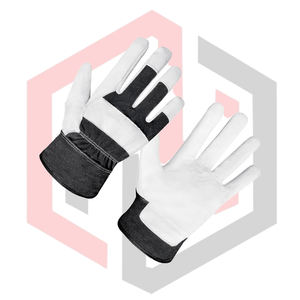 Gants de travail en cuir de chèvre pour hommes et femmes, durables, flexibles, anti-coupure, pour la lutte contre les incendies, respirants, longueur 26 cm - Product Image 2