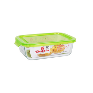 FIAMBRERA Recipiente Rectangular de Vidrio para Almacenamiento de Alimentos de 1000cc, 20.5 X 15.5 cm, Diseño Moderno, Apto para Microondas, para Camping - Product Image 3