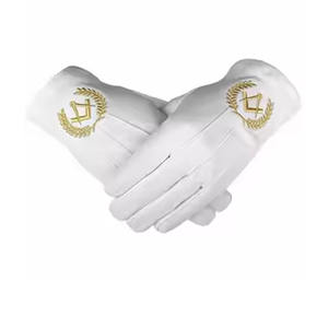 Elegantes Guantes de Algodón para Ceremonias, Blancos, para Reuniones Fraternales, Cómodos y Suaves - Product Image 4