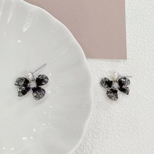 Nuevos Pendientes de Cristal Negro con Diseño de Iris Nocturno, Perlas Naturales de Agua Dulce de 8-9 mm, Plata Pura, Degradado Negro Gris, Pendientes de Moda - Product Image 1