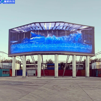 Layar Video LED Seamless PUSHUNLED Definisi Tinggi untuk Pusat Perbelanjaan, Sewa Luar Ruangan