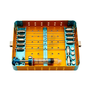 Kit de Cirugía Menor Básica de 13 Piezas con Instrumentos Quirúrgicos en Caja de Acero Inoxidable, Fuente de Alimentación Manual, Pinzas de Calidad, Plástico - Product Image 1