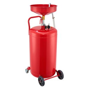 Dissolvitore d'olio portatile da 25 galloni ad aria compressa, serbatoio di scarico fluidi industriale con altezza imbuto regolabile, strumento per riparazioni auto - Product Image 1