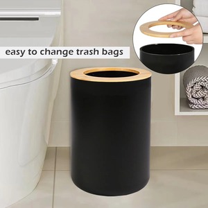 Ensembles de salle de bain modernes en céramique noire pour l'hygiène quotidienne, le rangement, l'hôtellerie, les spas, la maison et l'accueil des invités, avec un style minimaliste noir. - Product Image 2
