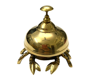 Cloche de bureau plaquée or, cloche de service en aluminium moulé, cloche de table décorative, cloche de comptoir pour hôtel, restaurant, réception - Product Image 3