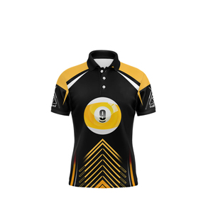 High Quality Quick Dry Polyester Men's Pool Team Jerseys Custom Design Professional Billiard Shirts Sublimated Snooker Jersey - Product Image 6
