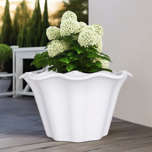 กระถางต้นไม้พลาสติกติดผนังรูระบายน้ำดีไซน์ทันสมัยทนทานเป็นมิตรกับสิ่งแวดล้อม - Product Image 3