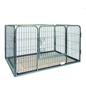 Enclos pour chien en métal robuste, moderne, enclos de jeu pour chiots, pour petits chiens, extérieur - Product Image 2