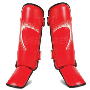 Protège-tibias de boxe légers avec protection contre les chocs, sangles réglables, pour entraînement, sparring et entraînement au kick - Product Image 4
