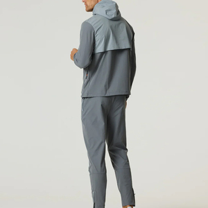 Ensemble de survêtement coupe-vent en nylon pour garçons, nouvelle collection 2026, manches longues, couleur unie, pour hommes - Product Image 2
