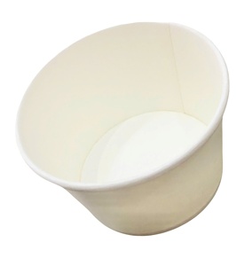 Ebelee Customized Round Eco-Friendly Biodegradable Disposable Food Grade UV Coated Modern Carton Corrugated Paper Salad Bowl <b>Lid</b> - Product Image 5