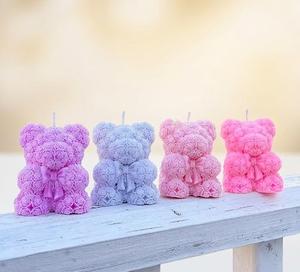 Vela de Oso Adorable en Colores Pastel, Vela Relajante para Spa, Cera Natural, Idea de Regalo para Aniversario, Festividades, Navidad, Vela Más Vendida - Product Image 5