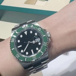 Reloj mecánico deportivo de buceo FC Factory 904L con correa de acero inoxidable, cristal de zafiro, automático, 41 mm, resistente al agua, modelo Green Ghost. - Product Image 3