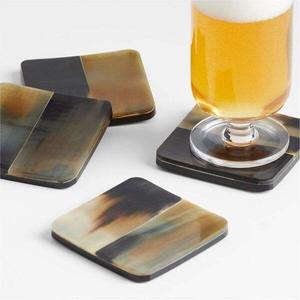 Posavasos de Cuerno Natural Tradicional para el Hogar, Posavasos de Cuerno Único para Regalo, Posavasos de Cuerno Duradero para Uso Diario - Product Image 1