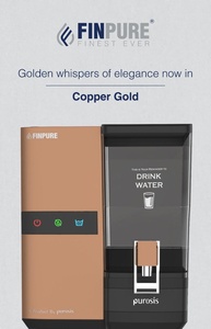 Système de purification d'eau domestique FINPURE COPPER GOLD par osmose inverse avec réservoir de stockage de 9 litres - Product Image 5