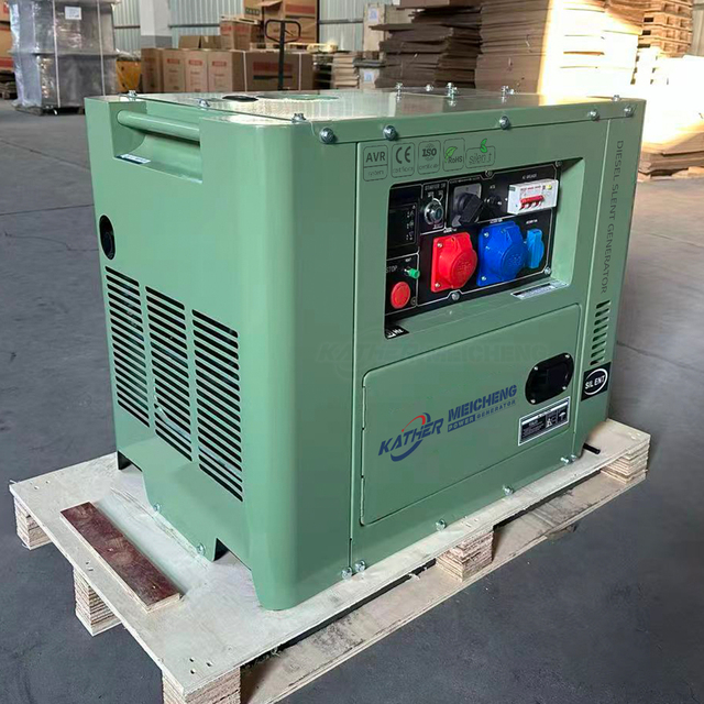 Factory Direct Sale 5KVA 10KVA 12KVA Silent Diesel Generators Set 8KW 15KW 20KVA 1500RPM Speed Single Phase Industrial Generator