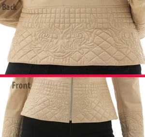 เสื้อแจ็คเก็ตหนังแกะสำหรับผู้หญิง Abnin International คอลเลคชั่นฤดูใบไม้ร่วง 2025 คุณภาพพรีเมียม ระบายอากาศได้ดี เป็นมิตรกับสิ่งแวดล้อม กันน้ำ - Product Image 5