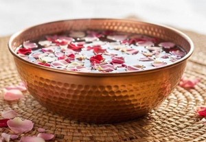 Cuenco Profesional de Cobre Martillado para Pedicura, Bañera Sólida para Remojar Pies, Decoración de Spa, Masaje de Pies Ecológico para Salón y Uso Doméstico - Product Image 2