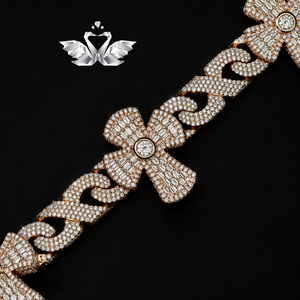 Custom Hip Hop <b>Rapper</b> Jewelry Moissanite Diamond Pendant <b>Chain</b> Set for Men - Product Image 2