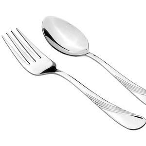 Cuchara chapada en plata de nuevo diseño, juego de servir ensalada con mango plano, cuchara grande con mango largo, ensalada de buffet - Product Image 6