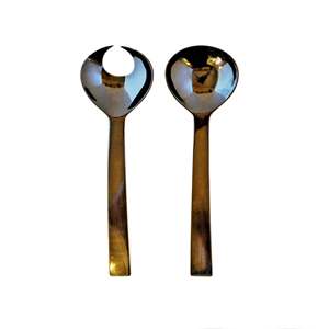 Ensemble de service à salade de luxe bleu, écologique, compatible lave-vaisselle, ustensiles de cuisine, fabriqué en Inde - Product Image 5