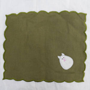 Servilletas Cuadradas de Lino Natural Hechas a Mano de Primera Calidad con Bordado, Reutilizables, Ecológicas, Elegantes para Decoración de Mesa - Product Image 2