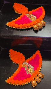 พรมลายรังโกลีแบบดั้งเดิมสำหรับตกแต่งงานดีวาลี ปูพื้น ปูบันได ของตกแต่งบ้าน ของประดับตกแต่งงานแต่งงาน ของขวัญขึ้นบ้านใหม่ - Product Image 3