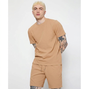 Conjunto de Camiseta y Pantalones Cortos Transpirables de Verano para Hombre, de Alta Calidad, Manga Corta, Cómodo y Transpirable, de Algodón - Product Image 5