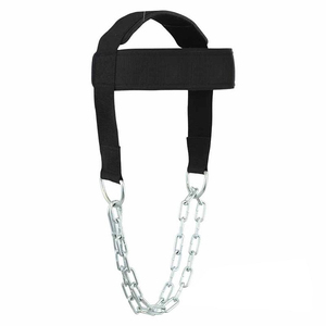 Custom Logo <b>Head</b> Harness With Chain Neck Muscle <b>Training</b> Gym Accessories Neoprene Padding <b>Head</b> Harness with Strong Chain - Product Image 3