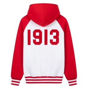 Felpa con Cappuccio Bicolore Delta Sigma Theta per Donne, Vestibilità Comoda, Tessuto Premium, Abbigliamento Casual per Confraternite Greche - Product Image 5