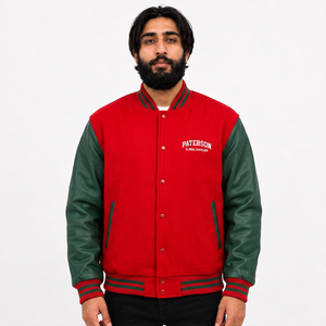 Veste universitaire personnalisée en gros pour les marques de vêtements américaines avec patch et style universitaire - Product Image 4